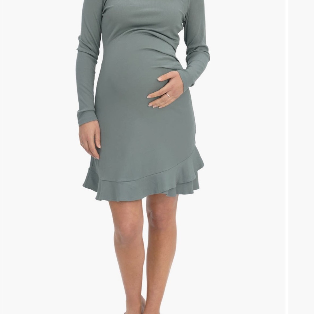Angel Maternity Long Sleeve Dress